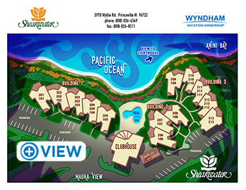 Map to Club Wyndham Shearwater